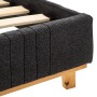 Dark gray fabric bed frame 90x200 cm by vidaXL, Beds and slatted bases - Ref: Foro24-286619, Price: 194,79 €, Discount: %