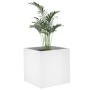 Glossy white plywood planter 40x40x40 cm by vidaXL, Pots and planters - Ref: Foro24-808798, Price: 43,83 €, Discount: %