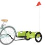 Bicycle trailer iron and green Oxford cloth by vidaXL, Bicycle trailers - Ref: Foro24-94172, Price: 89,27 €, Discount: %