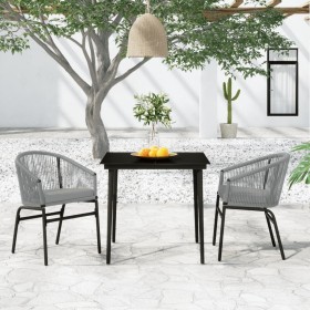 Gray 3-piece garden dining set by vidaXL, Garden sets - Ref: Foro24-3099251, Price: 281,99 €, Discount: %