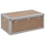 Caja de almacenaje madera maciza abeto marrón 91x52x40 cm de vidaXL, Baúles de almacenamiento - Ref: Foro24-246124, Precio: 1...