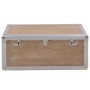 Caja de almacenaje madera maciza abeto marrón 91x52x40 cm de vidaXL, Baúles de almacenamiento - Ref: Foro24-246124, Precio: 1...