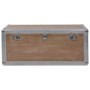 Caja de almacenaje madera maciza abeto marrón 91x52x40 cm de vidaXL, Baúles de almacenamiento - Ref: Foro24-246124, Precio: 1...