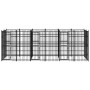 Outdoor steel dog kennel 11.06 m² by vidaXL, Dog kennels and fences - Ref: Foro24-3098011, Price: 1,00 €, Discount: %