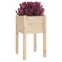 Jardineras 2 uds madera maciza de pino 40x40x70 cm de vidaXL, Maceteros y jardineras - Ref: Foro24-810790, Precio: 45,56 €, D...