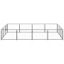 Steel dog kennel 12 m² black by vidaXL, Dog kennels and fences - Ref: Foro24-3082128, Price: 241,41 €, Discount: %