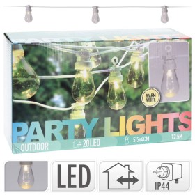 ProGarden Set de lámparas LED para fiestas 20 bombillas 12 V de ProGarden, Mangueras y guirnaldas de luces - Ref: Foro24-4361...