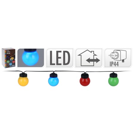 ProGarden Set LED-Partylampen, 20 mehrfarbige 12-V-Glühbirnen von ProGarden, Schläuche und Lichterketten - Ref: Foro24-436142...