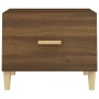 Mesa de centro madera contrachapada roble marrón 50x50x40 cm de vidaXL, Mesas de centro - Ref: Foro24-817535, Precio: 35,74 €...