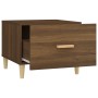 Mesa de centro madera contrachapada roble marrón 50x50x40 cm de vidaXL, Mesas de centro - Ref: Foro24-817535, Precio: 35,74 €...