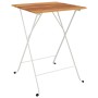 Mesa de cafetería plegable madera acacia y acero 55x54x71 cm de vidaXL, Mesas de jardín - Ref: Foro24-319973, Precio: 58,09 €...