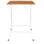 Mesa de cafetería plegable madera acacia y acero 55x54x71 cm de vidaXL, Mesas de jardín - Ref: Foro24-319973, Precio: 58,09 €...