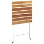 Mesa de cafetería plegable madera acacia y acero 55x54x71 cm de vidaXL, Mesas de jardín - Ref: Foro24-319973, Precio: 58,09 €...