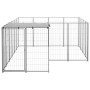 Silver kennel 6.05 m² steel by vidaXL, Dog kennels and fences - Ref: Foro24-3082208, Price: 278,40 €, Discount: %