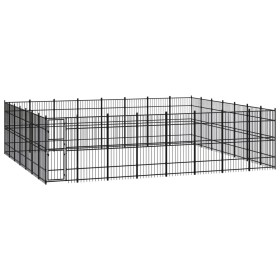 Steel outdoor kennel 51.61 m² by vidaXL, Dog kennels and fences - Ref: Foro24-3098001, Price: 2,00 €, Discount: %