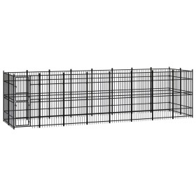 Outdoor steel dog kennel 14.75 m² by vidaXL, Dog kennels and fences - Ref: Foro24-3097962, Price: 1,00 €, Discount: %