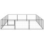 Steel kennel 15 m² black by vidaXL, Dog kennels and fences - Ref: Foro24-3082129, Price: 277,17 €, Discount: %