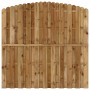 Panel de valla de jardín de madera de pino 180x(165-180) cm de vidaXL, Paneles de vallas - Ref: Foro24-41655, Precio: 106,78 ...