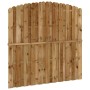 Panel de valla de jardín de madera de pino 180x(165-180) cm de vidaXL, Paneles de vallas - Ref: Foro24-41655, Precio: 106,78 ...