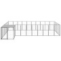 Black dog kennel, 13.31 m² steel by vidaXL, Dog kennels and fences - Ref: Foro24-3082238, Price: 485,99 €, Discount: %