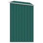 Cobertizo jardín de leña acero galvanizado verde 245x98x159 cm de vidaXL, Cobertizos - Ref: Foro24-46293, Precio: 195,77 €, D...