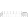 Silver kennel 22.99 m² steel by vidaXL, Dog kennels and fences - Ref: Foro24-3082223, Price: 500,01 €, Discount: %