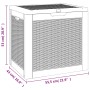 Black polypropylene garden storage box 55.5x43x53 cm by vidaXL, Outdoor storage boxes - Ref: Foro24-364178, Price: 77,90 €, D...