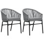 Gray 3-piece garden dining set by vidaXL, Garden sets - Ref: Foro24-3099233, Price: 258,41 €, Discount: %