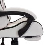 Silla gaming con luces LED RGB cuero sintético negro y blanco de vidaXL, Sillas de oficina - Ref: Foro24-288015, Precio: 202,...