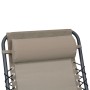 Textilene grau taupe Gartenstuhl Kopfstütze 40x7,5x15 cm von vidaXL, Kissen für Stühle und Sofas - Ref: Foro24-47934, Preis: ...