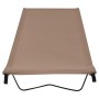 Cama de camping tela Oxford y acero taupé 180x60x19 cm de vidaXL, Catres - Ref: Foro24-312482, Precio: 33,37 €, Descuento: %