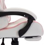 Gaming chair with RGB LED lights pink and white synthetic leather by vidaXL, Office chairs - Ref: Foro24-288014, Price: 190,9...