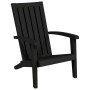 Black Adirondack garden chair made of polypropylene by vidaXL, Garden chairs - Ref: Foro24-364165, Price: 98,11 €, Discount: %