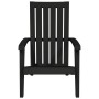 Silla de jardín Adirondack polipropileno negro de vidaXL, Sillas de jardín - Ref: Foro24-364165, Precio: 98,17 €, Descuento: %