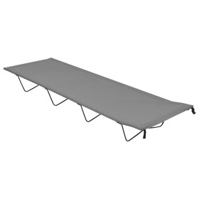 Camping bed made of Oxford fabric and grey steel, measuring 180x60x19 cm. by vidaXL, Cots - Ref: Foro24-312481, Price: 31,99 ...