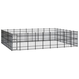 Steel outdoor kennel 58.06 m² by vidaXL, Dog kennels and fences - Ref: Foro24-3098002, Price: 2,00 €, Discount: %