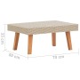 Beige synthetic rattan garden coffee table by vidaXL, Garden tables - Ref: Foro24-310221, Price: 45,99 €, Discount: %