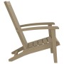 Silla de jardín Adirondack polipropileno marrón claro de vidaXL, Sillas de jardín - Ref: Foro24-364166, Precio: 121,06 €, Des...