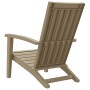 Silla de jardín Adirondack polipropileno marrón claro de vidaXL, Sillas de jardín - Ref: Foro24-364166, Precio: 121,06 €, Des...