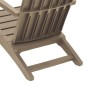 Silla de jardín Adirondack polipropileno marrón claro de vidaXL, Sillas de jardín - Ref: Foro24-364166, Precio: 121,06 €, Des...