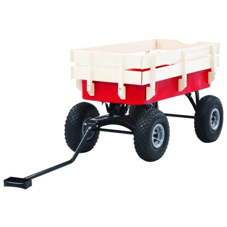 Carrito de mano de jardín rojo 150 kg de vidaXL, Carretillas de carga - Ref: Foro24-145508, Precio: 109,48 €, Descuento: %