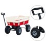 Carrito de mano de jardín rojo 150 kg de vidaXL, Carretillas de carga - Ref: Foro24-145508, Precio: 109,48 €, Descuento: %