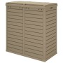 Light brown polypropylene exterior trash can 78x41x86 cm by vidaXL, Garbage cans and trash cans - Ref: Foro24-364174, Price: ...