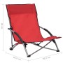 Klappbare Strandkörbe 2 Einheiten aus rotem Stoff von vidaXL, Gartenstühle - Ref: Foro24-312490, Preis: 61,66 €, Rabatt: %