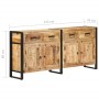 Aparador de madera maciza de mango 172x35x80 cm de vidaXL, Aparadores - Ref: Foro24-321696, Precio: 559,93 €, Descuento: %