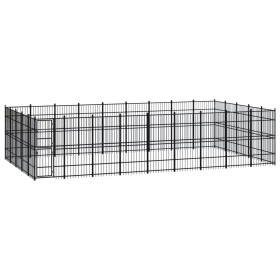 Outdoor steel kennel 41.47 m² by vidaXL, Dog kennels and fences - Ref: Foro24-3097993, Price: 2,00 €, Discount: %