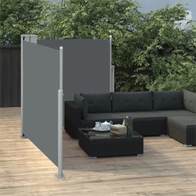 Toldo lateral retráctil gris antracita 100x600 cm de vidaXL, Sombrillas - Ref: Foro24-48444, Precio: 90,45 €, Descuento: %