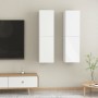 TV cabinet 2 units glossy white plywood 30.5x30x110 cm by vidaXL, TV Furniture - Ref: Foro24-803375, Price: 107,04 €, Discoun...