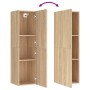 TV-Schrank aus eichenfarbenem Sperrholz, 30,5 x 30 x 110 cm von vidaXL, TV-Möbel - Ref: Foro24-803368, Preis: 57,92 €, Rabatt: %