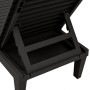 Black polypropylene sun loungers 2 units 155x58x83 cm by vidaXL, Loungers - Ref: Foro24-364148, Price: 301,50 €, Discount: %